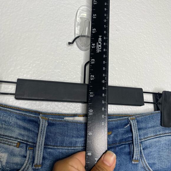 Frame Womens Jeans Size 24 Blue Denim Le High Straight Distressed Medium Wash - Picture 7 of 16